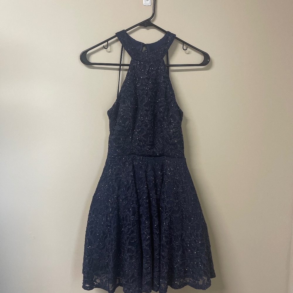 Navy blue semi formal dress